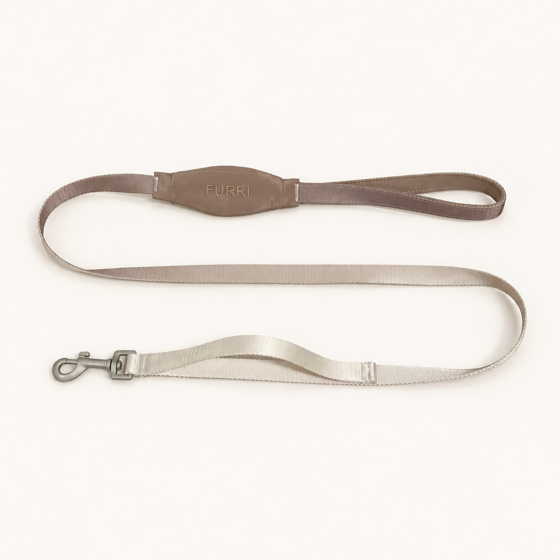 Dog Leash with Built-In Pouch in Mocha