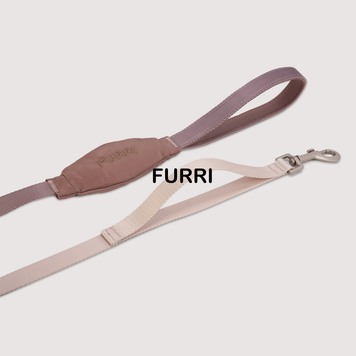 a dog leash with built-in poop bag pouch from brand furri pet.